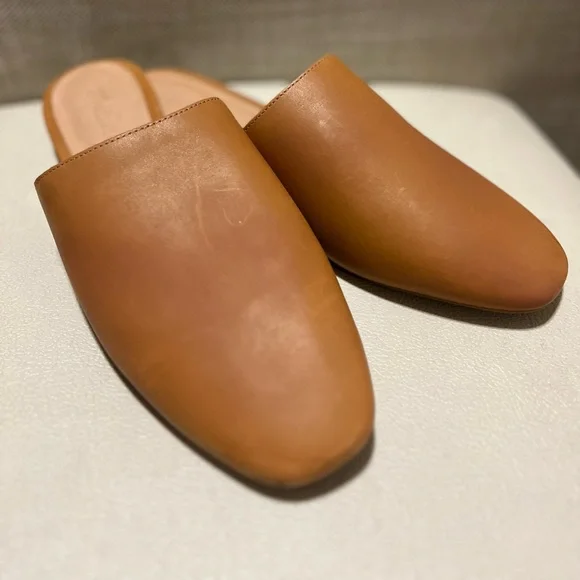 Madewell The Cory Brown Leather Women's Mules Size 9 - Picture 5 of 11